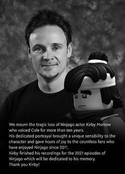 This is the Avatar Image for the Cole (Kirby Robert Morrow) (Ninjago) AI Voice and Text to Speech Generator